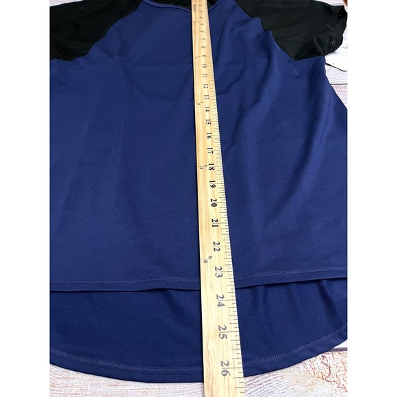 SHAPE Active Playa Capped Sleeve Tshirt Women's Size Small Blue/Black NWT - Picture 3 of 8